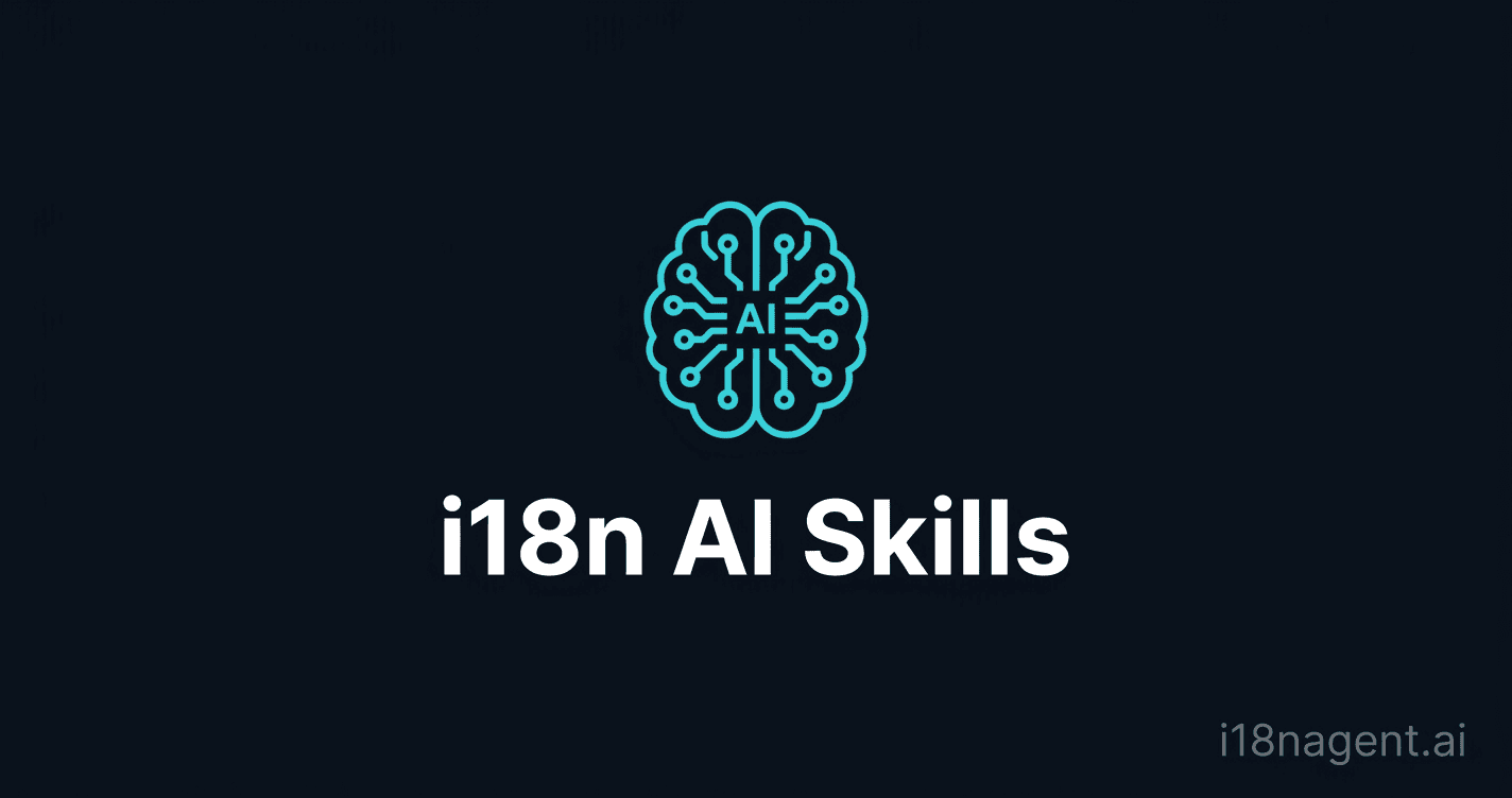 I18n String Competências de i18n: comandos de IA para auditar e envolver strings